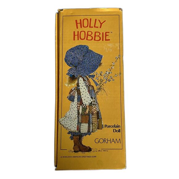 Holly Hobbie Fall Gorham 12" Porcelain Doll Four Seasons Series 1984 Boxed